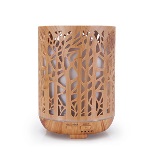 Hot Sale Cheap Price Led Humidifier SPA Ultrasonic Wood Grain Aroma Essential Oil Diffuser With Auto Shut Off and Remote - Product Image 3