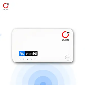 راوتر OLAX G5010 4G 5G LTE راوتر شبكة محلية 1800 ميجابت/ثانية منفذ نوع-C ثنائي النطاق واي فاي 6 مودم Cpe 5G راوتر واي فاي للهواتف المحمولة مع فتحة لشريحة اتصال