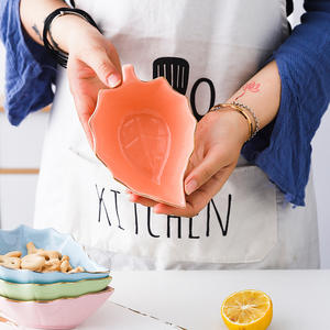 Plat <span class=keywords><strong>de</strong></span> service en forme <span class=keywords><strong>de</strong></span> feuille Sauce <span class=keywords><strong>soja</strong></span>, bol en céramique <span class=keywords><strong>de</strong></span> trempage, petit plat en céramique 1 pièce - Product Image 3