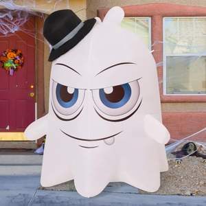 धूमकेतु 5 फीट ग्रीन लाइट भूत हेलोलीन इंफ्लेटेबल्स जो इनडोर आउटडोर पार्टियों के लिए बड़ी आंखों के उड़ाने वाली रोशनी - Product Image 4