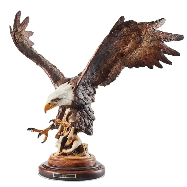 Fabrik Großhandel Gussad Eagle Metallskulptur individuell im Freien Bronze-Tierskulptur