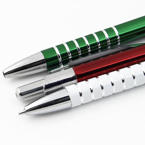 Bolígrafo de Aluminio Tipo Presión para Oficina con Logotipo - Product Image 4