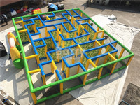 Course d'obstacle gonflable pour Halloween, jouet labyrinthe d'extérieur, peut être personnalisé