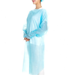 Prix bon marché jetable robe en plastique CPE avec manchon boucle de pouce manchette 35g/40g/45g - Product Image 2