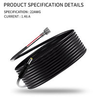 79 pouces/2M DC câble d'alimentation externe cordon de connexion de batterie pour Source d'alimentation batterie externe panneau solaire caméras de jeu de piste