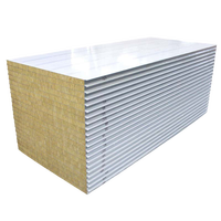 Panneau sandwich en laine de roche ignifuge pour isolation thermique industrielle, cuisine, entrepôt, atelier, toit, mur, CE ISO