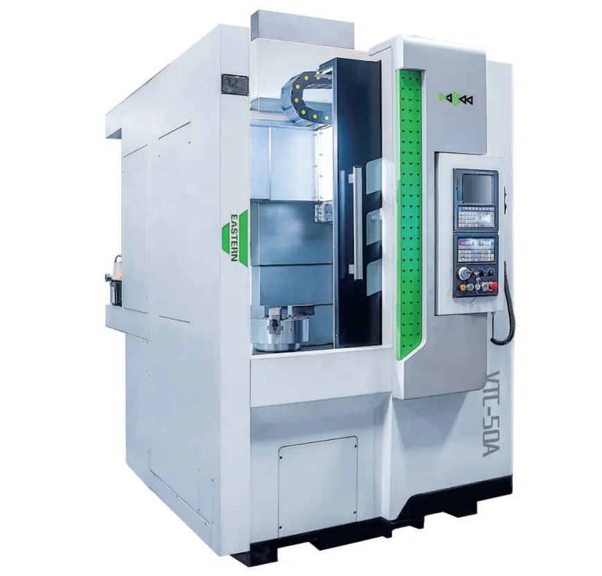 Chất Lượng Cao Dọc Trung Tâm Máy Thủy Lực Servo 12 Công Cụ Bài Tháp Pháo 4 Trục Vtc50 CNC Máy Tiện Máy Công Cụ