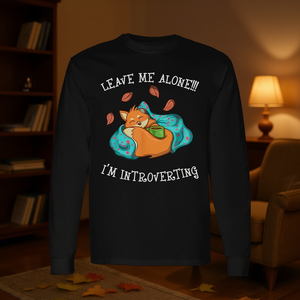 Lasciami in pace, sono introvertito, maglietta a maniche lunghe - Product Image 3