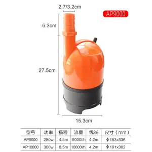 ปั๊มน้ำ DC ควบคุมการไหลเวียนน้ำได้ รุ่น AP-9000 สำหรับตู้ปลาทะเล น้ำจืด และบ่อ<span class=keywords><strong>ปลา</strong></span> ยี่ห้อ R JEBO - Product Image 2