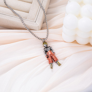 Collier en alliage avec pendentif Super Saiyan, personnage de dessin animé, cadeau unisexe, bijoux - Product Image 4