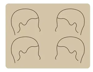 Peau d'entraînement en latex pour micropigmentation du <span class=keywords><strong>cuir</strong></span> <span class=keywords><strong>chevelu</strong></span> (SMP) et <span class=keywords><strong>tatouage</strong></span> pour la <span class=keywords><strong>calvitie</strong></span> - Écologique, souple et légère - Product Image 2