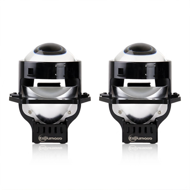 JHS K114 3 Inch Bi LED Projector Lens Universal Laser 12V Car Headlight Hi/Low Beam 6000K White Auto Retrofit Lighting Kit OEM