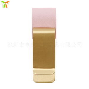 In stock metal PU leather pen holder <b>clips</b>, traveler's diary notebooks, planners, loose-leaf binders, handmade pen <b>clips</b>, - Product Image 5