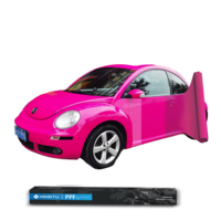 Envoltura de coche de princesa Rosa clásica vinilo pegatinas de cuerpo de Metal puro película TPU PVC posición de ventana para vehículo envoltura de coche