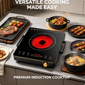 Cocina Infrarroja Portátil 2027 AT-2701, 110-240V, Voltaje Amplio, 2200W, Cocina Eléctrica Infrarroja Multifunción - Product Image 3
