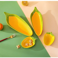 Vaisselle en céramique multi-pièces, style influenceur, thème fruité, peinte à la main, compatible micro-ondes : Assiettes Fraise, Citron, Avocat