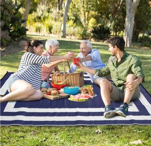 עמיד למים חיצוני הפיך 6 'x 9' פלסטיק מחצלת עמיד עבור מרפסת קמפינג פיקניק rv עיצוב חיצוני - Product Image 2