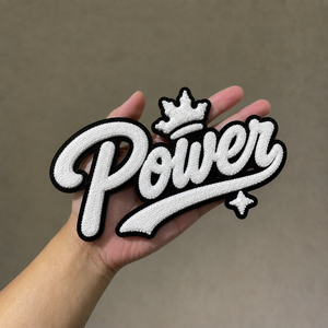 Écussons vente en gros patchs de lettres en chenille brodés personnalisés pour vêtements - Product Image 4