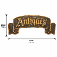 Plaque Métallique Vintage en Étain Gaufré pour Magasin d'Antiquités, Décoration Murale pour Boutique d'Articles d'Époque