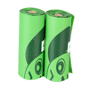 Bolsa de residuos portátil para excrementos de perro, Biodegradable, con estampado de maíz, almidón, plástico ecológico, medidas 9X13, productos de limpieza - Product Image 4