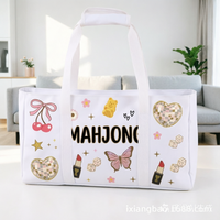 Sac de Mahjong Moderne Facile à Transporter, 3 Pièces, Trousse de Toilette de Voyage, Portable, Résistant à l'Eau