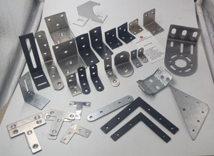 Support en métal en zinc Joint de renfort d'angle en métal en acier Support à angle droit en métal enduit de zinc "L" Supports d'angle en métal à angle droit - Product Image 6