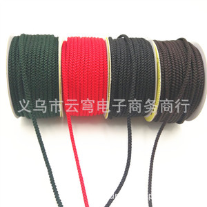 Cordón trenzado rojo de 3 mm, cuerda redonda de poliéster para macramé, 25 yardas por rollo, para la fabricación de joyas y manualidades DIY. - Product Image 4