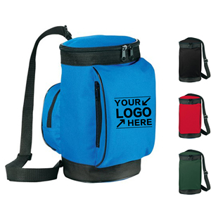Insulated Beverage Holder Bag 6 Can Cooler Tote with Shoulder Strap Portable Thermal Lunch Container for Outdoor Picnic Beach - Product Image 1