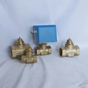 SiXi Valve Factory Production Brass Valve 2 Way Electric Stop Valve For Water Flow Control DN20 220VAC 110VAC 24VAC