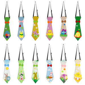 Corbata de Lazo con Diseño de Conejo y Huevo de Pascua, Ajustable, con Brillantina, para Niños y Adultos, para Disfraces de Fiesta de Año Nuevo, Marca Madeshine - Product Image 3