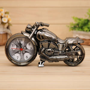Wholesale Retro Motorcycle <b>Alarm</b> <b>Clock</b> Portable <b>Battery</b> <b>Power</b> Desktop Watch for Children Friends Gift Table Decor - Product Image 3
