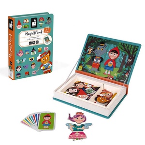 Yimi carta giocattoli di apprendimento <span class=keywords><strong>Puzzle</strong></span> libri di stampa riutilizzabile adesivo magnetico <span class=keywords><strong>libro</strong></span> <span class=keywords><strong>con</strong></span> forma scatola di stampa personalizzata - Product Image 5