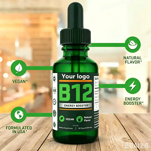 Gotas Líquidas de Metilcobalamina, <span class=keywords><strong>Vitamina</strong></span> <span class=keywords><strong>B12</strong></span>, Marca Privada OEM ODM, Veganas, Apoyo al Metabolismo, Salud Nerviosa, Alivio de la Fatiga - Product Image 2