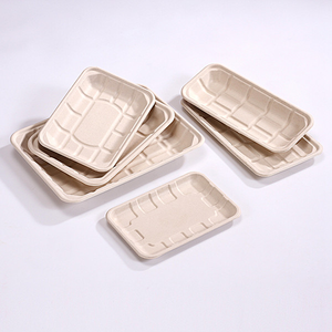 Barquette alimentaire jetable écologique en bagasse de canne à sucre biodégradable avec compartiment pour salade, collation, emballage de biscuits - Product Image 5