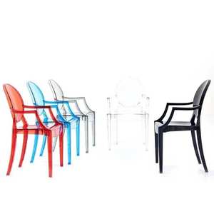 Wholesale Modern Outdoor Furniture Wedding Acrylic Ghost Plastic Restaurant Dining <b>Chairs</b> - Product Image 2