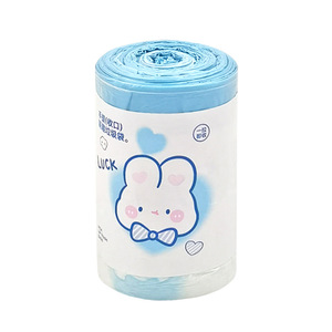 Cartoon Blue Heart Rabbit Disposable Garbage Bags L Size Drawstring Kitchen Use - Product Image 5