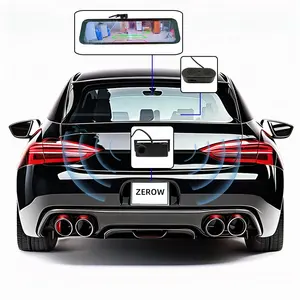 LD11 11Ghz Car Radar & Reversing Monitor 3 in 1 Waterproof Front & Rear Night Vision Parking Sensor Camera Vehicle Recorder