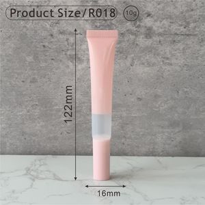 หลอดลิปกลอสเปล่าขนาด 10 กรัม บรรจุภัณฑ์เครื่องสำอางพลาสติกพร้อมฝาเกลียว สำหรับลิปบาล์ม น้ำมันบำรุงรอบดวงตา พร้อมพวง<span class=keywords><strong>กุญแจ</strong></span> - Product Image 3