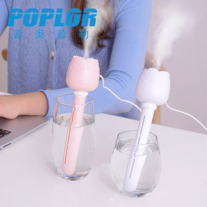 Poplor Portable Rose <b>Humidifier</b> Usb Powered Desk Aromatherapy Mist Maker For Office Car - Product Image 1