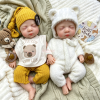 Adorables poupées reborn en silicone de 18 pouces, poupées bébé endormies, texture réaliste, jouets compagnons pour tout-petits