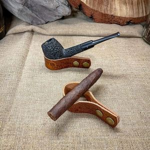 Support de pipe portable en cuir PU de qualité supérieure pour accessoires de fumeur, base pour pipe à tabac et cigare - Product Image 4