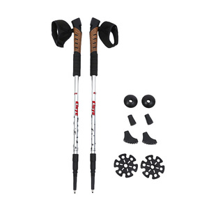 Bastones de Trekking de Corcho, Aleación de Aluminio, Telescópicos, Antideslizantes, Bastones de Senderismo y Montañismo con Accesorios - Product Image 4