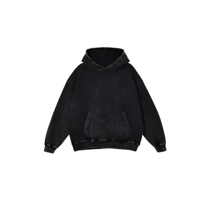 Col transfrontalier Composite lait soie 350g lavé vieux <span class=keywords><strong>pull</strong></span> à capuche hommes femmes rétro <span class=keywords><strong>classe</strong></span> vêtements solide surdimensionné peut être - Product Image 6