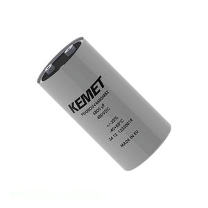 Condensador de Montaje en Chasis, Canal del Fabricante, Tipo CAP ALUM SCRW TERM 85C 3.3 mF PEH200VU433AQB2 - Product Image 1