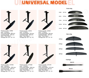 Aile avant ultralégère GY1050 en fibre de carbone hydroptère 105*17cm panneau de surf interchangeable compatible avec les eaux océaniques autres GY - Product Image 6