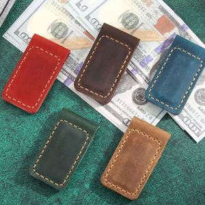 YY Slim Vintage PU Leather Engraved Magnet Money Clip for Unisex Durable Gift - Product Image 4