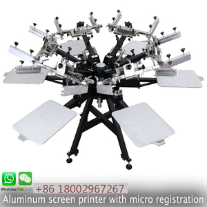 NS606-HD certains kits sérigraphie 6 couleurs 6 stations machine d'<span class=keywords><strong>impression</strong></span> manuelle de <span class=keywords><strong>t</strong></span>-<span class=keywords><strong>shirt</strong></span> sérigraphie de haute précision - Product Image 2