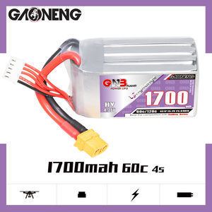 Gaoneng Gnb 1700Mah 15.2V Hv 4S 60C 120C Hv XT60 Lipo Batterij Zachte Pack Lange Bereik Freestyle fpv Drone Lihv Hoogspanning - Product Image 5