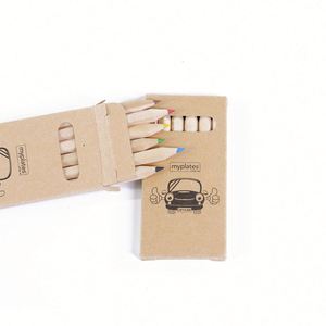 Juego de Lápices de Colores de Madera Natural Personalizados en Caja de Papel Kraft para Niños, Gran Venta - Product Image 4