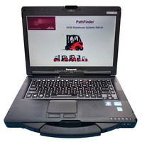Ensemble complet d'outils de diagnostic pour chariot élévateur adapté au chariot Linde CanBox + câble TruckDoctor + ordinateur portable Touchbook CF-53 + programme de diagnostic